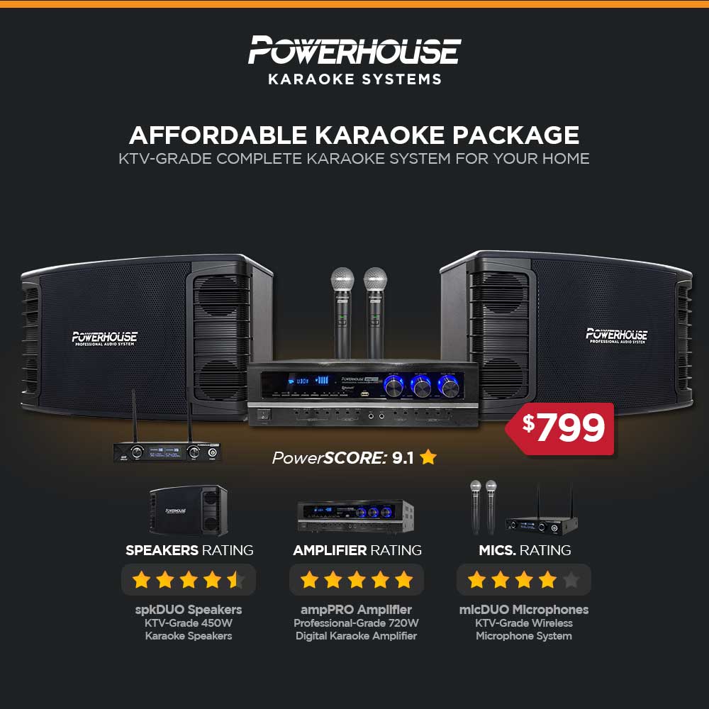 Affordable Karaoke System - Powerhouse Home Karaoke